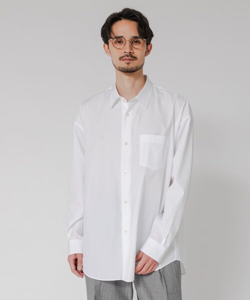 URBAN RESEARCH（アーバンリサーチ）の「THOMAS MASON OVER SHIRTS（シャツ/ブラウス・メンズ・WHITE/ROYAL/TEAL BLUE/IVORY ST/NAVY ST・S/M/L/XL）」の22枚目の写真
