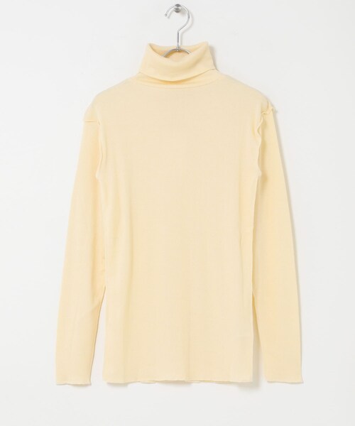 かぐれ（カグレ）の「MEYAME　SOFT RIB TURTLENECK（ニット/セーター・レディース・CREAM/BLACK/RED・Free）」の5枚目の写真