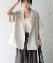 ITEMS URBANRESEARCH | 『イージーケア/接触冷感/UVカット』SMOOTH LINEN TOUCH 半袖ジャケット(テーラードジャケット)
