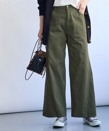 nissen | すごのびストレッチツイルワイドパンツ＜大きいサイズ有＞(パンツ)