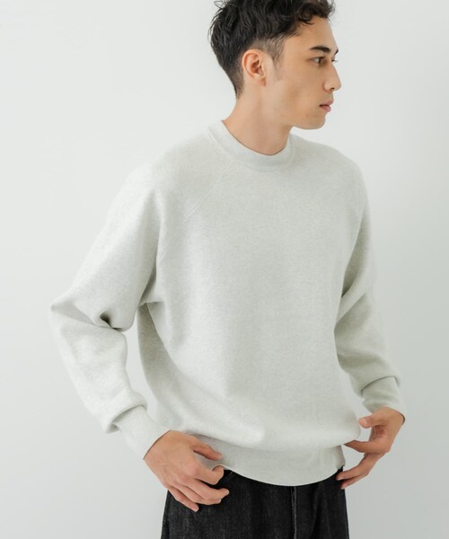 URBAN RESEARCH（アーバンリサーチ）の「綿カシミヤスウェットニット（ニット/セーター・メンズ・GRAY/KHAKI/OATMEAL/NAVY・M/L）」の17枚目の写真