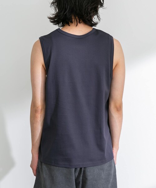 URBAN RESEARCH Sonny Label（アーバンリサーチサニーレーベル）の「コットンレイヤードタンクトップ（タンクトップ・メンズ・チャコール/オフ/ブラック・S/M/L）」の22枚目の写真