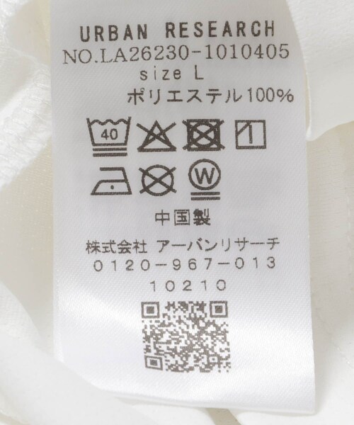 URBAN RESEARCH Sonny Label（アーバンリサーチサニーレーベル）の「OOPS　吸水速乾モックネックTシャツ（Tシャツ/カットソー・メンズ・WHITE/BLACK/WHITE 廃番/BLACK 廃番・M/L/XL/4）」の16枚目の写真