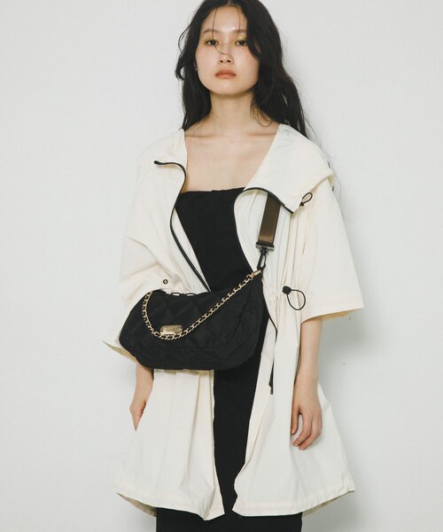 RODE SKO(ロデスコ)の「『別注』OUTDOOR PRODUCTS×hun RODESKO QuiltingChainBag(ハンドバッグ・レディース・BLACK/BEIGE・-)」の9枚目の写真