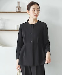 URBAN RESEARCH（アーバンリサーチ）の「ノーカラーペプラムジャケット（ノーカラージャケット・レディース）」