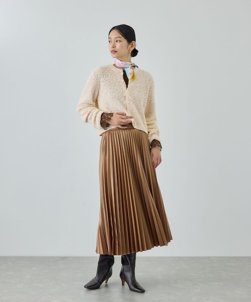 ROPE'（ロペ）の「【COOHEM(コーヘン)】 COTTON FANCY YARN KNIT CARDIGAN（カーディガン/ボレロ・レディース・キナリ/ベージュ系/ラベンダー系・F）」の18枚目の写真