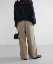 URBAN RESEARCH | 『3サイズ展開』『イージーケア』 ウール混タックギャザーストレートパンツ(その他パンツ)