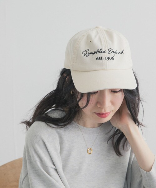 URBAN RESEARCH DOORS(アーバンリサーチドアーズ)の「GYMPHLEX LOGO CAP(キャップ・レディース・IVORY/BLUE/BLACK・One)」の1枚目の写真