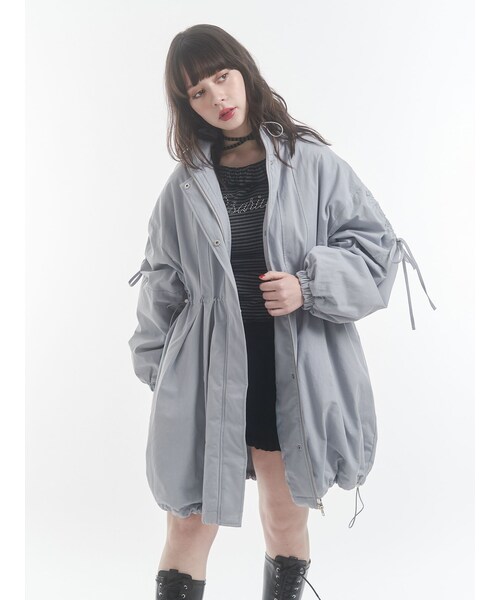 jouetie（ジュエティ）の「ギャザーリボンモッズコート（モッズコート・レディース・ブラック/ブルー/カーキ/ブラウン・M）」の10枚目の写真