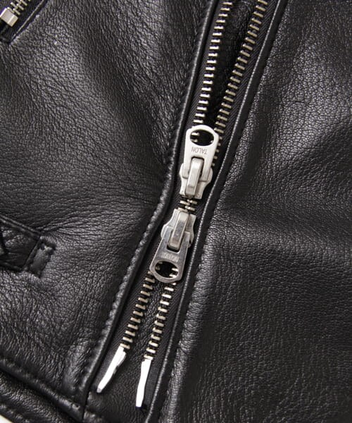 URBAN RESEARCH Sonny Label（アーバンリサーチサニーレーベル）の「SEVESKIG　別注GOAT SKIN S-RIDERS JACKET（ライダースジャケット・メンズ・BLACK・S/M）」の15枚目の写真