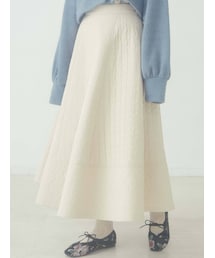 merry jenny | flower キルトフレアスカート(スカート)