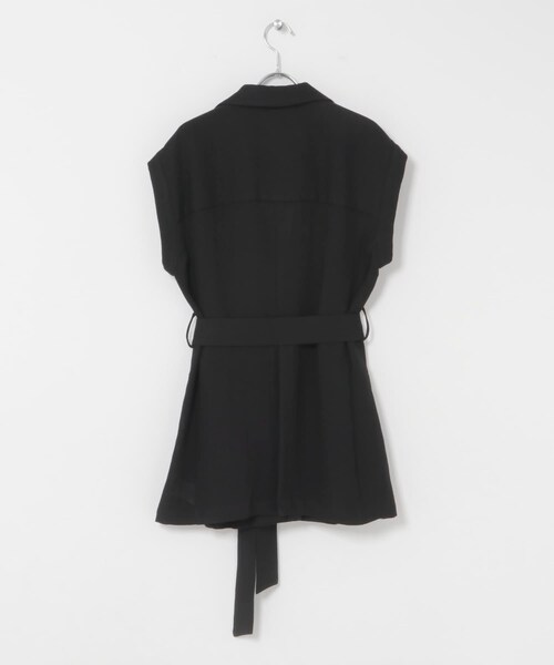 URBAN RESEARCH ROSSO（アーバンリサーチロッソ）の「ベルテッドウエストシェイプジレ（ベスト・レディース・BLACK/L.BEIGE・Free）」の11枚目の写真