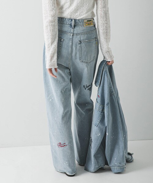 URBAN RESEARCH（アーバンリサーチ）の「『別注』PICCADILLY×URBAN RESEARCH　刺繍デニムパンツ（デニムパンツ・レディース・LT GRAY/LT INDIGO・36/38/40）」の15枚目の写真