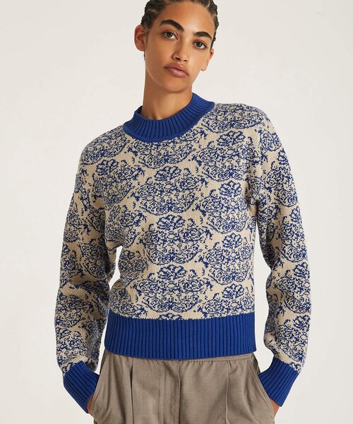 Saturdays NYC（サタデーズ ニューヨークシティ ）の「VARICK MOCKNECK SWEATER（ニット/セーター・レディース・ブラック/ブルー・L/XL/XS）」の16枚目の写真
