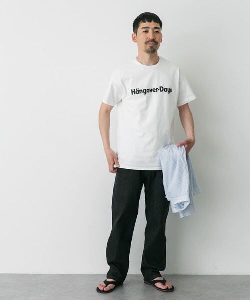 URBAN RESEARCH DOORS（アーバンリサーチドアーズ）の「『別注』SLOPPY SUPPLY×DOORS　HANGOVER T-SHIRTS（Tシャツ/カットソー・メンズ・BLACK/WHITE/NAVY/BLUE/GREEN・M/L/XL）」の10枚目の写真
