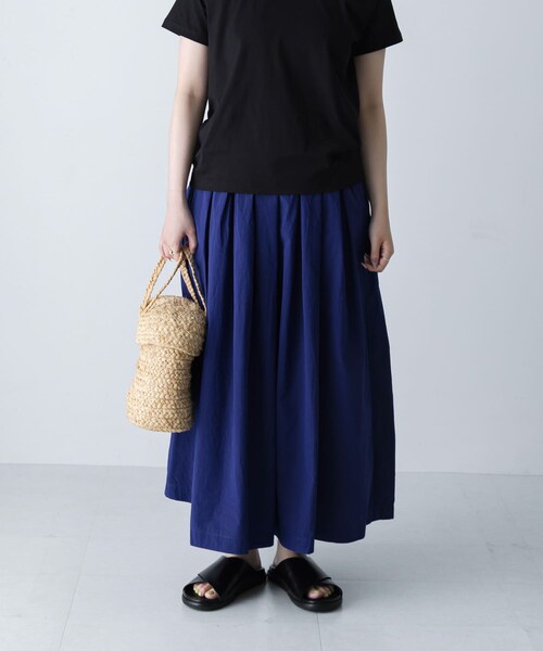 かぐれ（カグレ）の「コットンタックスカート（スカート・レディース・SANDBEIGE/ROYAL BLUE・Free）」の18枚目の写真