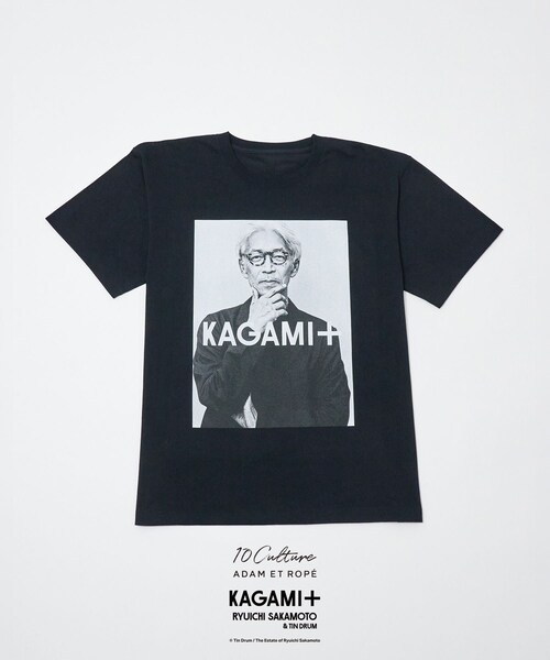 ADAM ET ROPE'(アダムエロペ)の「【KAGAMI+ Ryuichi Sakamoto × 10Culture / ADAM ET ROPE'】KAGAMI+ PHOTO TEE(Tシャツ/カットソー・レディース・ブラック/ブラック系/ホワイト/ホワイト系・L/M/XL)」の9枚目の写真