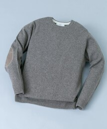 URBAN RESEARCH ROSSO MEN | 『XLサイズあり』ハミルトンラムズウールエルボーパッチニット(ニット/セーター)