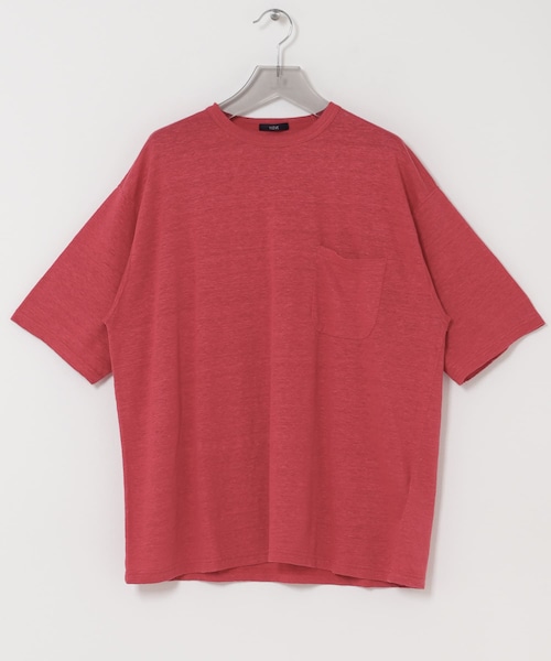URBAN RESEARCH（アーバンリサーチ）の「YLEVE　LINEN POCKET T-SHIRTS（Tシャツ/カットソー・メンズ・010 BLACK/020 GREY/100 RED・4/5）」の3枚目の写真