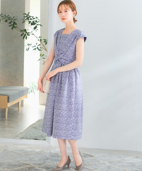 URBAN RESEARCH ROSSO（アーバンリサーチロッソ）の「『別注』Chaco×ROSSO　ジャガード2WAYドレス（ワンピース・レディース・mocha/blue・FREE）」の18枚目の写真