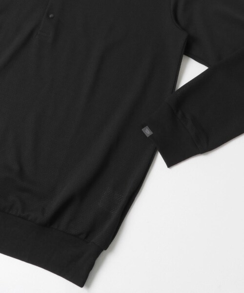 URBAN RESEARCH(アーバンリサーチ)の「THINKWOOL TW MESH POLO SHIRTS LS(ポロシャツ・メンズ・Black・5/6/7)」の6枚目の写真