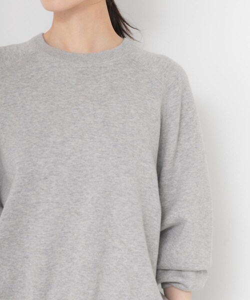 URBAN RESEARCH(アーバンリサーチ)の「コットンカシミヤスウェットニット(ニット/セーター・レディース・OFF WHITE/GRAY/DRK NAVY・Free)」の14枚目の写真