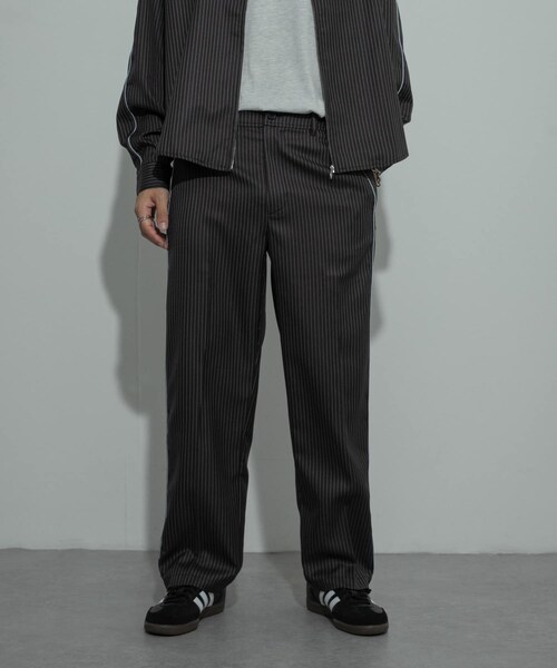 SENSE OF PLACE by URBAN RESEARCH（センスオブプレイスバイアーバンリサーチ）の「サイドラインピンストライプスラックス（その他パンツ・メンズ・CHARCOAL/KHAKI/ORANGE・M/L）」の11枚目の写真
