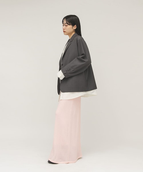 KBF(ケイビーエフ)の「Iラインニットスカート(スカート・レディース・IVORY/L.PINK・One)」の20枚目の写真