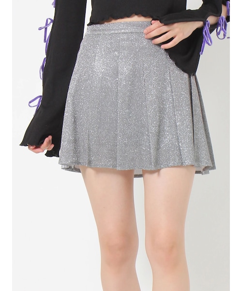 jouetie（ジュエティ）の「シャイニーミニスカート（スカート・レディース・ブラック/パープル/シルバー・M）」の5枚目の写真