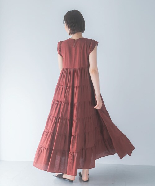 URBAN RESEARCH ROSSO（アーバンリサーチロッソ）の「インドコットンティアードワンピース（ワンピース・レディース・BLUE/BROWN/BLACK・Free）」の18枚目の写真