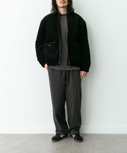 URBAN RESEARCH Sonny Label（アーバンリサーチサニーレーベル）の「裏起毛ユーティリティイージーパンツ（その他パンツ・メンズ・ブラック/チャコール/ブラウン/チャコール2・M/L）」の18枚目の写真