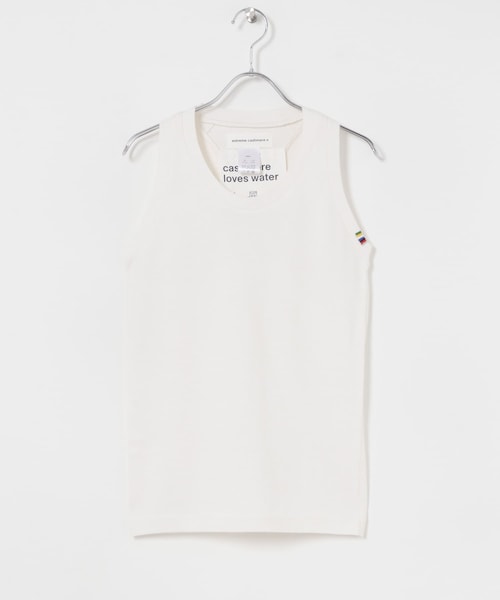URBAN RESEARCH(アーバンリサーチ)の「Extreme Cashmere vest(タンクトップ・レディース・snow/weed/sunflower/navy・-)」の1枚目の写真