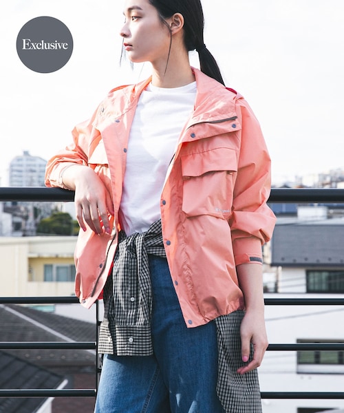 URBAN RESEARCH DOORS(アーバンリサーチドアーズ)の「『別注』Snow Peak Apparel×DOORS U.L.DOUBLEWEAVEPARKER(テーラードジャケット・レディース・PINK/BROWN/IVORY・One)」の3枚目の写真