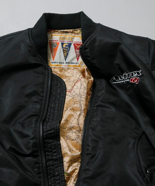 URBAN RESEARCH（アーバンリサーチ）の「CITY COUNTRY CITY　CCC×AVIREX EMB LOGO MA-1（MA-1・メンズ・BLACK・L/XL）」の4枚目の写真