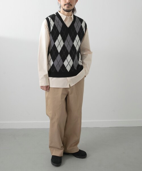 ITEMS URBANRESEARCH（アイテムズ アーバンリサーチ）の「ウール混アーガイルVネックニットベスト（ベスト・メンズ・BLU/BLK・M/L）」の11枚目の写真