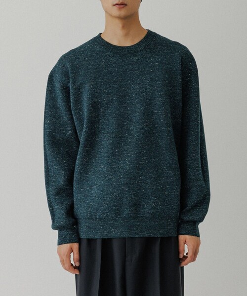 ADAM ET ROPE'（アダムエロペ）の「リネン ミックス リバーシブルニット（ニット/セーター・メンズ・ブラック系/ダークブラウン系/グリーン・L/M）」の11枚目の写真