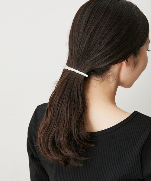 VIS（ビス）の「ニュアンスメタルラインバレッタ（バレッタ/ヘアクリップ・レディース・ゴールド/シルバー・F）」の3枚目の写真