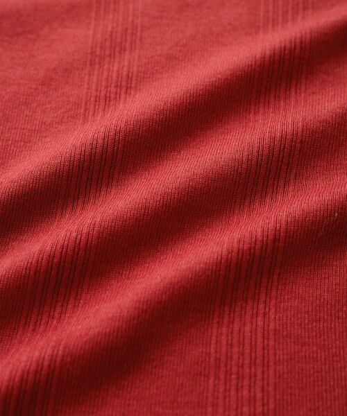 VIS(ビス)の「【Miller】VIS別注モデルボートネックメロープルオーバー【洗える】(Tシャツ/カットソー・レディース・ライトグレー/オフホワイト/レッド系・F)」の15枚目の写真