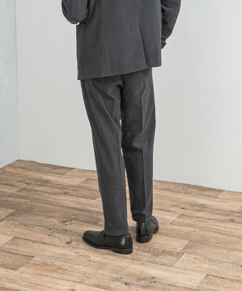URBAN RESEARCH DOORS（アーバンリサーチドアーズ）の「LIFE STYLE TAILOR　コーデュロイコンフォータブルパンツ（スラックス・メンズ・BLUE GRAY/OLIVE/BROWN・S/M/L/XL）」の7枚目の写真