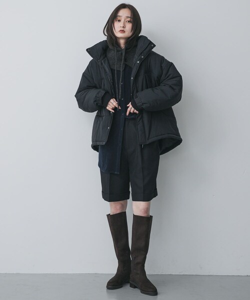 SENSE OF PLACE by URBAN RESEARCH（センスオブプレイスバイアーバンリサーチ）の「ターンバックハーフパンツ（その他パンツ・レディース・BLACK/Y.BEIGE・S/M）」の8枚目の写真