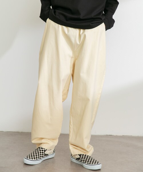 URBAN RESEARCH Sonny Label（アーバンリサーチサニーレーベル）の「ベーシックワイドイージーチノパンツ（チノパンツ・メンズ・ベージュ/キナリ/チャコール/ブラック・S/M/L）」の15枚目の写真