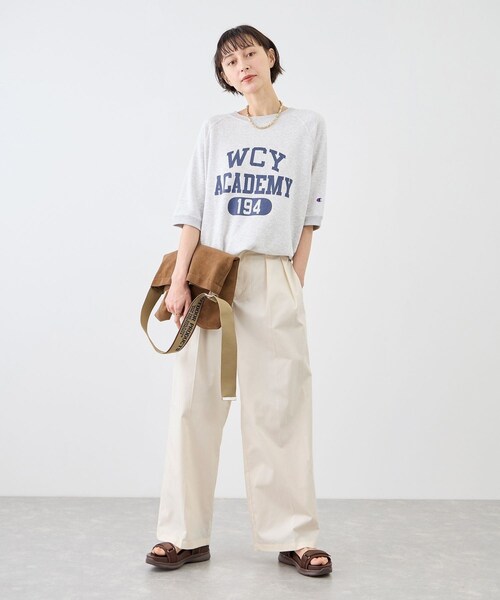 ROPE' PICNIC(ロペピクニック)の「タックデザインチノパンツ/UVカット(チノパンツ・レディース・オフホワイト/ベージュ/カーキ・L/M)」の14枚目の写真