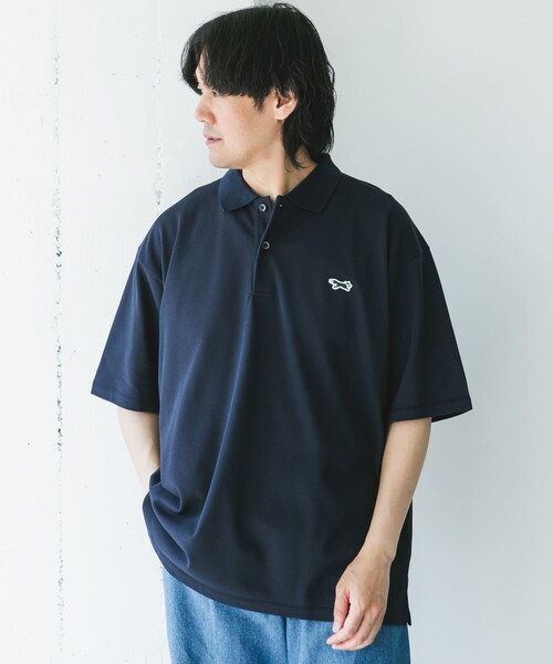 URBAN RESEARCH DOORS（アーバンリサーチドアーズ）の「『XLサイズ/WEB限定』『別注』PENNEYS×DOORS　THE FOX 鹿の子 ポロシャツ（ポロシャツ・メンズ・ASH GRAY/PURPLE/STEEL BLUE/NAVY・M/L/XL）」の18枚目の写真