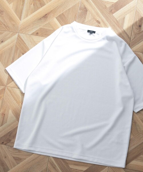 ITEMS URBANRESEARCH(アイテムズ アーバンリサーチ)の「『UR TECH ひやサラクール』 ライトポンチ トップス(Tシャツ/カットソー・メンズ・BLU/OFF/BLK/GREIGE/GRN・S/M/L/XL)」の10枚目の写真