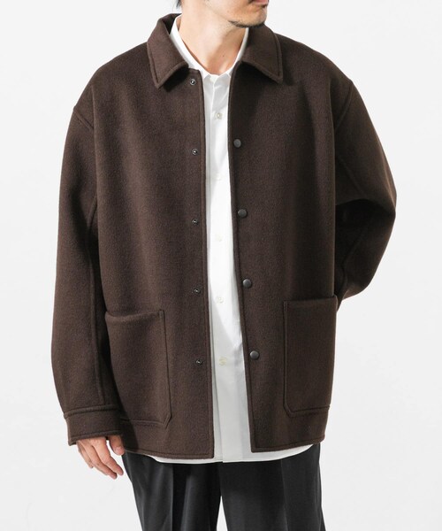 URBAN RESEARCH(アーバンリサーチ)の「『別注』FRAIZZOLI×URBAN RESEARCH REVER COVERALL JACKET(カバーオール・メンズ・BLACK/BROWN/廃盤・46/48/M/L)」の21枚目の写真