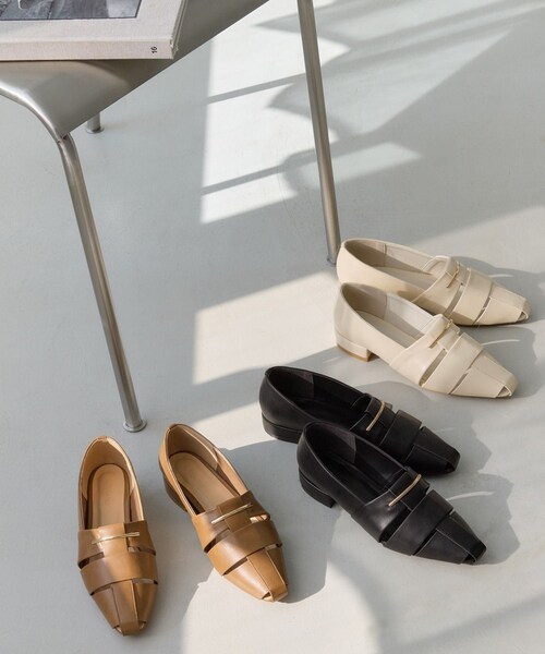 VIS（ビス）の「グルカフラットシューズ（パンプス・レディース・ブラック/キナリ/ブラウン系・L/M/S）」の21枚目の写真