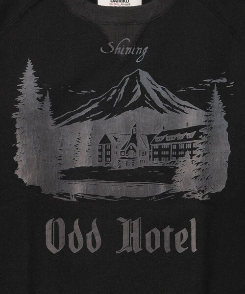 ADAM ET ROPE'(アダムエロペ)の「【DAIRIKU/ダイリク】Odd Hotel Silk-Cotton Sweater(ニット/セーター・メンズ・ブラック/キナリ・M/S)」の8枚目の写真