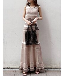 dazzlin | ミルフィーユクロシェワンピース(ワンピース)