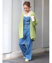 Ungrid | 【10周年限定】レースアップデニムオールインワン(つなぎ/オールインワン)