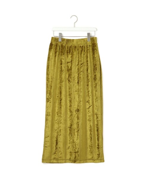 ADAM ET ROPE'（アダムエロペ）の「【Miller for ADAM ET ROPE'】別注 ベロアSkirt（スカート・レディース・グリーン/ネイビー・F）」の15枚目の写真